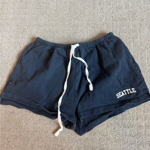 Brandy Melville navy blue Seattle sweatshorts